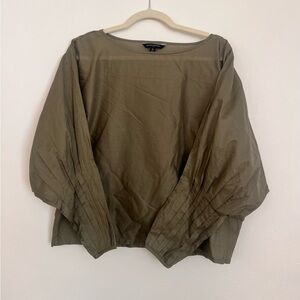 Banana Republic Olive Green Blouse